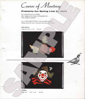 Couroc of Monterey-51 Couroc Product Catalogues 1958 to 1985.